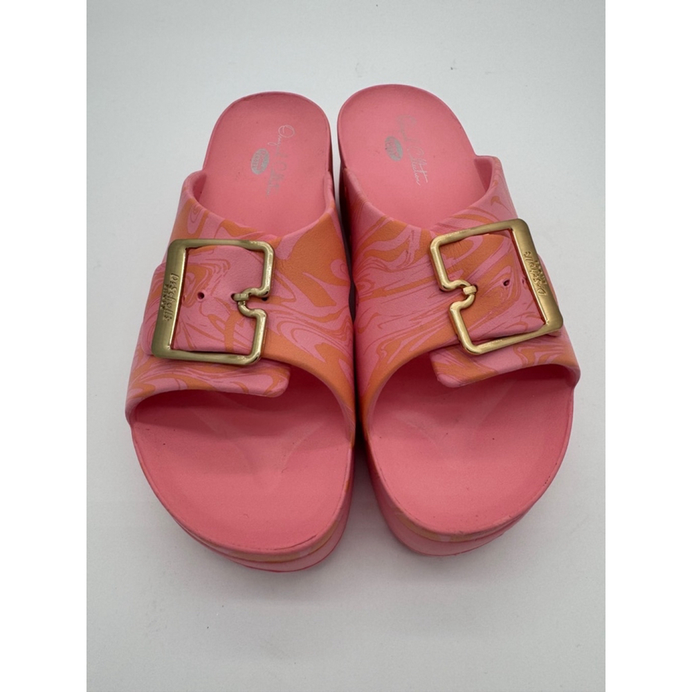Dr. Scholl's Pink and Orange Sandals